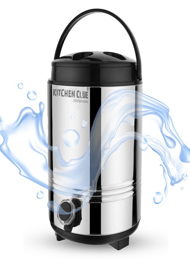 دليل المطبخ إبريق شاي ساخن من كيتشن كلو مزود بصنبور مانع للتسرب | 8 لترات | موزع مياه معزول حرارياً من البولي يوريثان والفولاذ الحراري، مثالي للمكتب والمطبخ والمنزل في فصل الشتاء، لتحضير الشاي/القهوة/الماء الساخن | يحافظ على المشروبات ساخنة وباردة لمدة تصل إلى 4-5 ساعات - Image 1